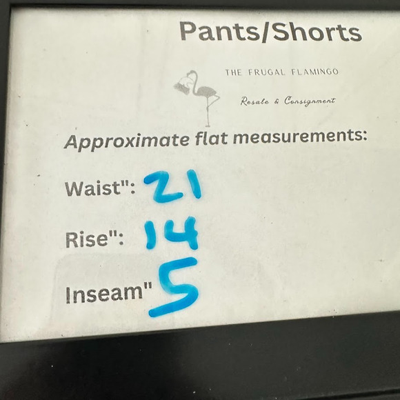 Lands End Swim Shorts Blue Print Size 24W Pockets Stretch 5” Inseam Quick Dry - Picture 9 of 9